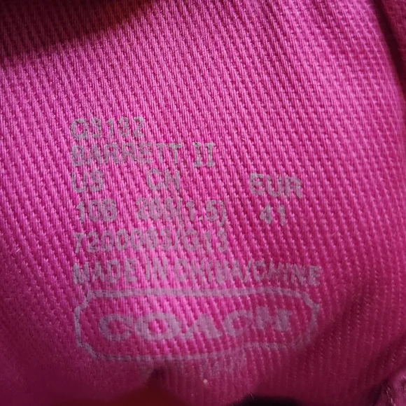 NWT Coach Monogram Barrett Signature C Sneakers A4508 Size 10 in Berry Multi - Picture 4 of 14